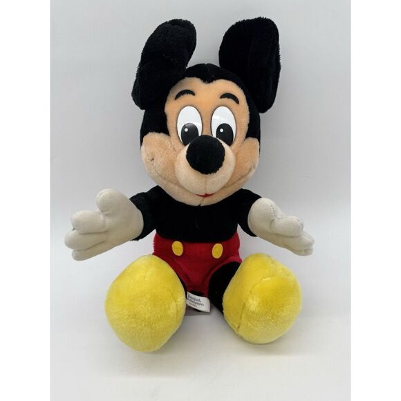 Vintage Mickey Mouse Plush Stuffed Animal Toy Doll Walt Disney World Disneyland - Picture 1 of 7